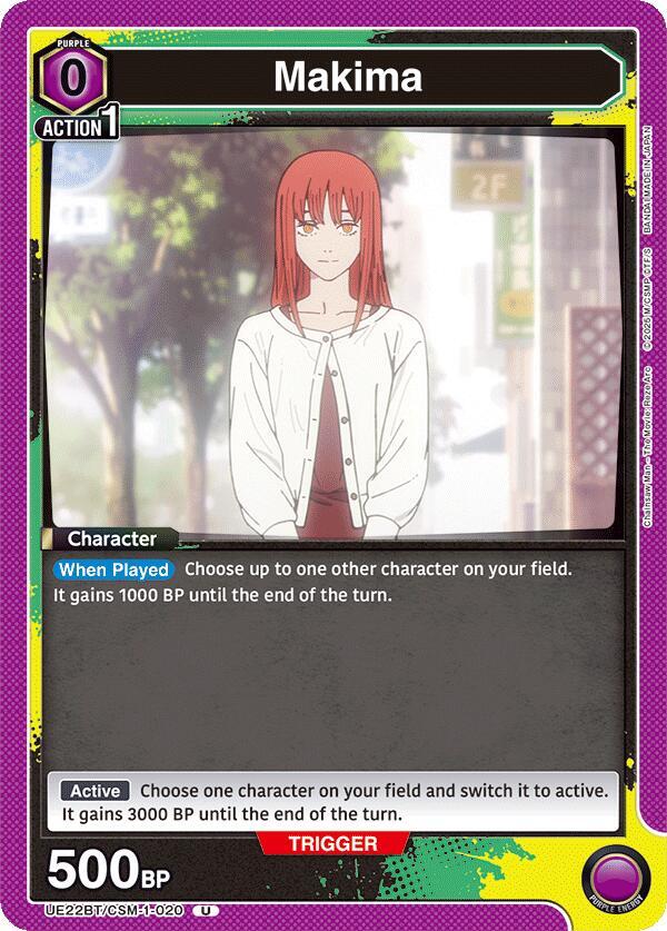 Makima UE22BT/CSM-1-020 card from UE22BT: CHAINSAW MAN