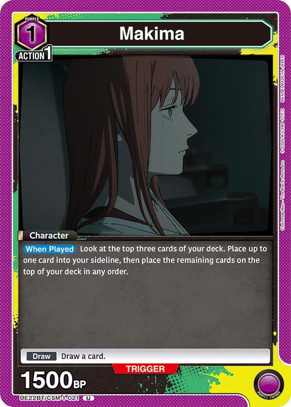 Makima UE22BT/CSM-1-021 card from UE22BT: CHAINSAW MAN