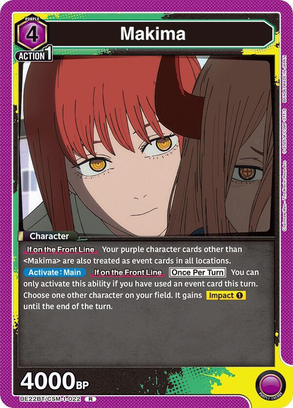 Makima UE22BT/CSM-1-022 card from UE22BT: CHAINSAW MAN