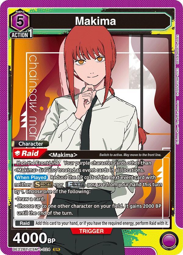 Makima UE22BT/CSM-1-024 card from UE22BT: CHAINSAW MAN