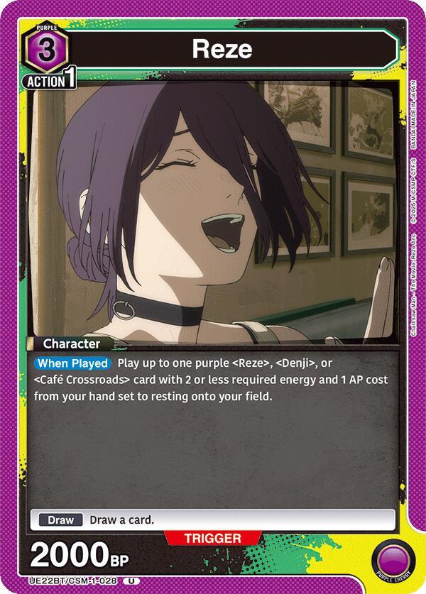 Reze UE22BT/CSM-1-028 card from UE22BT: CHAINSAW MAN