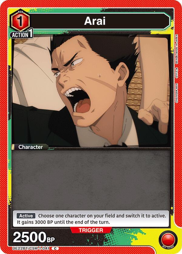 Arai UE22BT/CSM-1-041 card from UE22BT: CHAINSAW MAN
