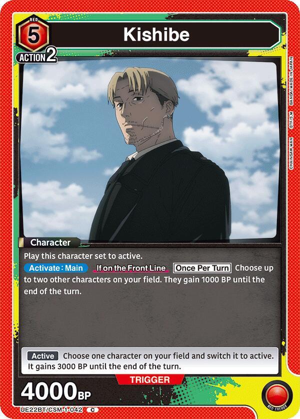 Kishibe UE22BT/CSM-1-042 card from UE22BT: CHAINSAW MAN
