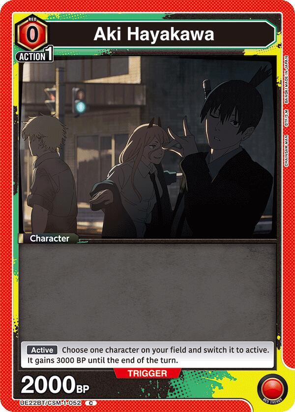 Aki Hayakawa UE22BT/CSM-1-052 card from UE22BT: CHAINSAW MAN