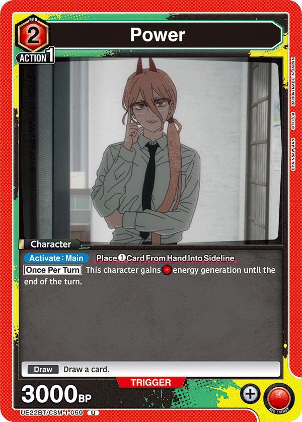 Power UE22BT/CSM-1-059 card from UE22BT: CHAINSAW MAN