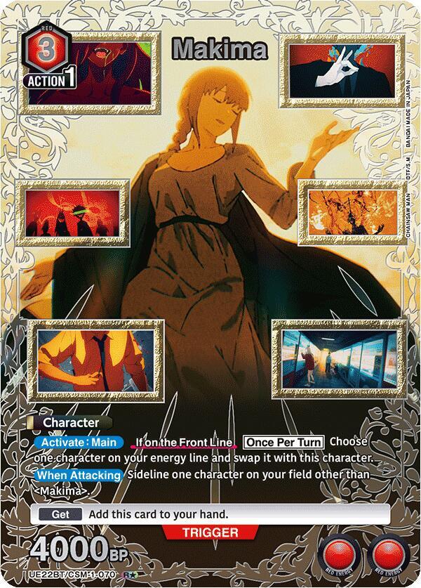Makima (R*) UE22BT/CSM-1-070 card from UE22BT: CHAINSAW MAN