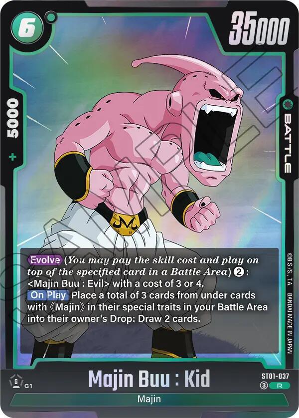 Majin Buu : Kid ST01-037 card from Story Booster 01