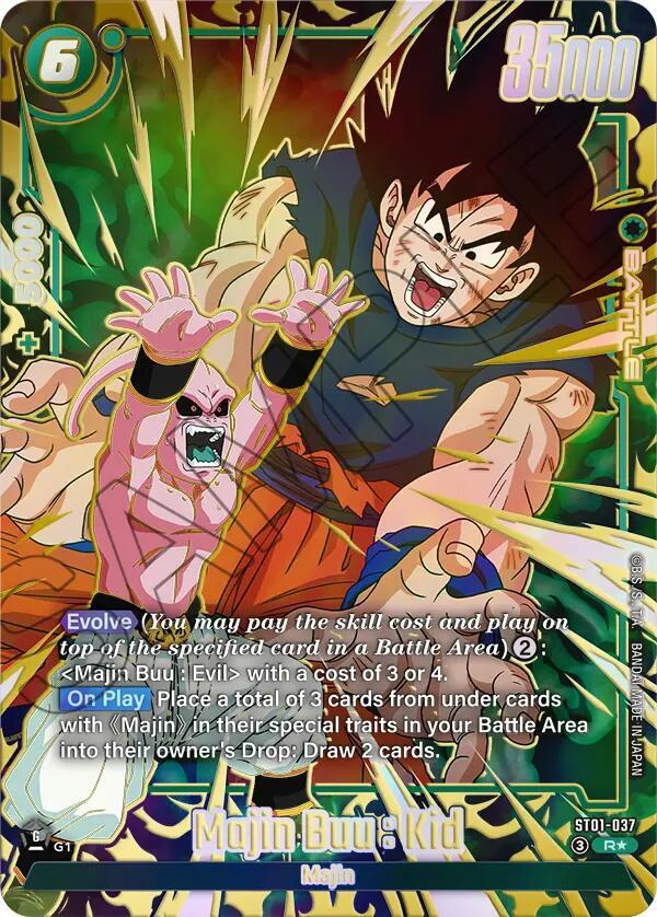 Majin Buu : Kid (Alternate Art) ST01-037 card from Story Booster 01