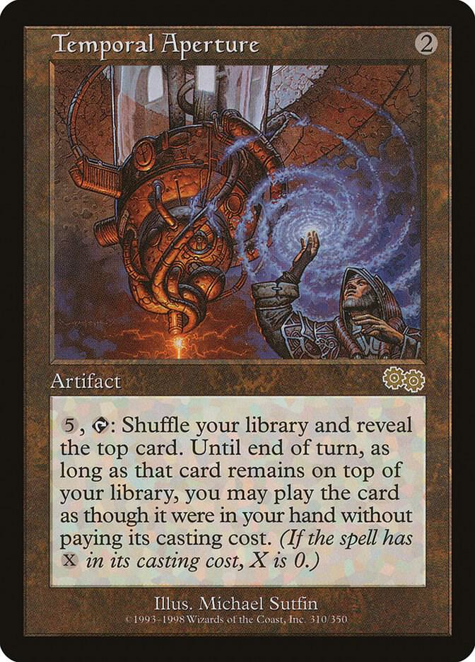 Temporal Aperture 310 card from Urza's Saga