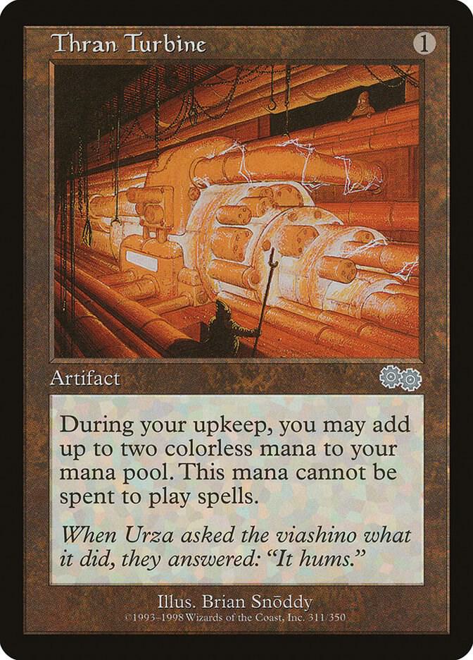 Thran Turbine 311 card from Urza's Saga