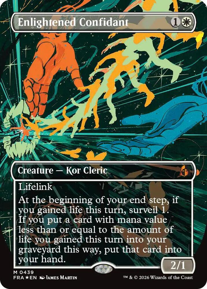 Enlightened Confidant (Borderless) 439 card from Reality Fracture