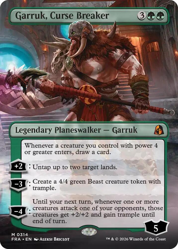 Garruk, Curse Breaker (Borderless) 314 card from Reality Fracture