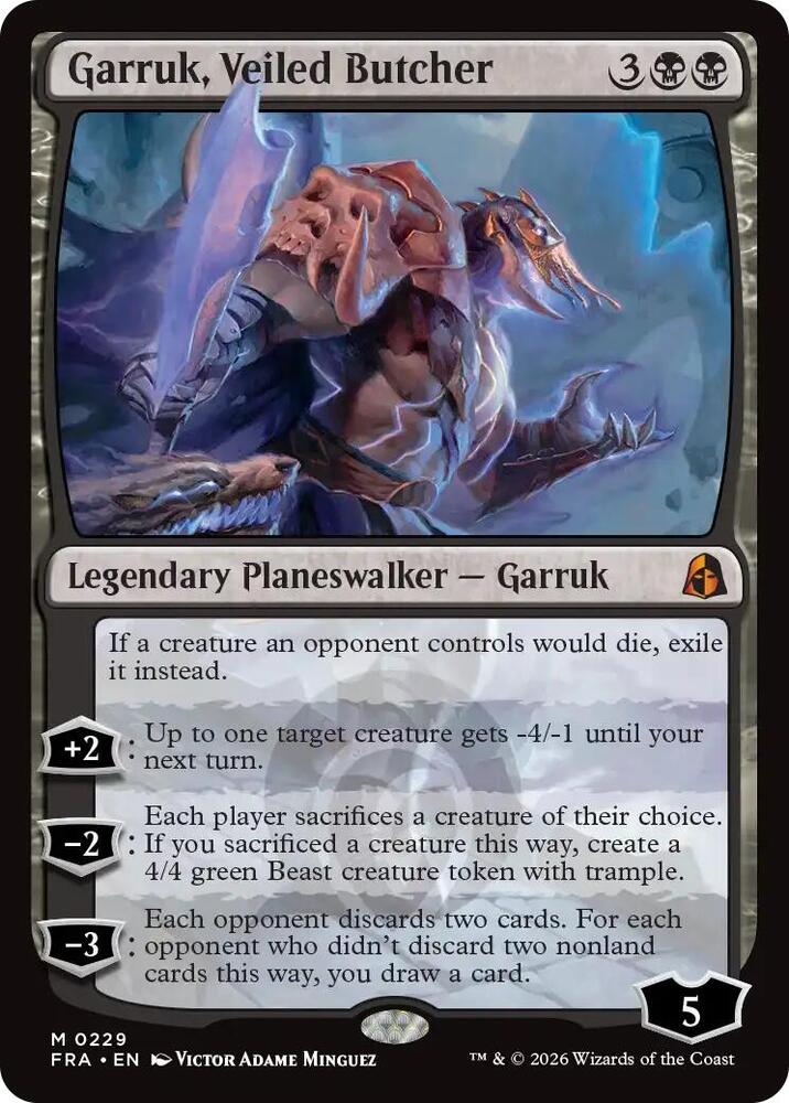 Garruk, Veiled Butcher 229 card from Reality Fracture