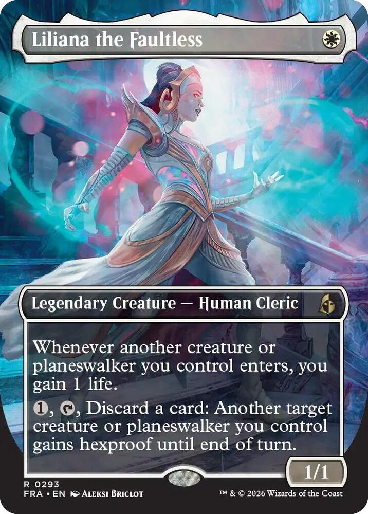 Liliana the Faultless (Borderless) 293 card from Reality Fracture
