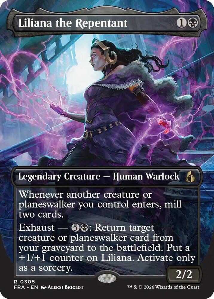 Liliana the Repentant (Borderless) 305 card from Reality Fracture