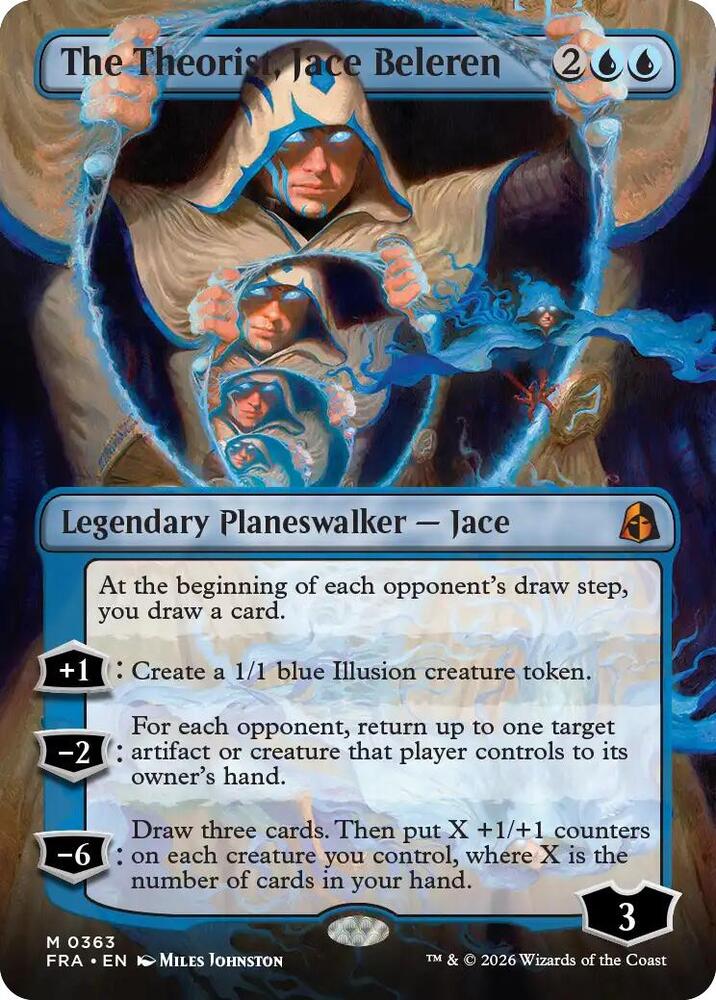 The Theorist, Jace Beleren (Borderless) 363 card from Reality Fracture