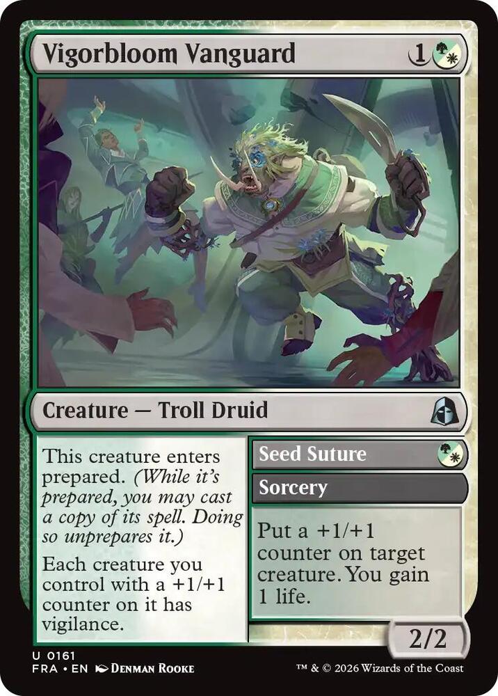 Vigorbloom Vanguard 161 card from Reality Fracture