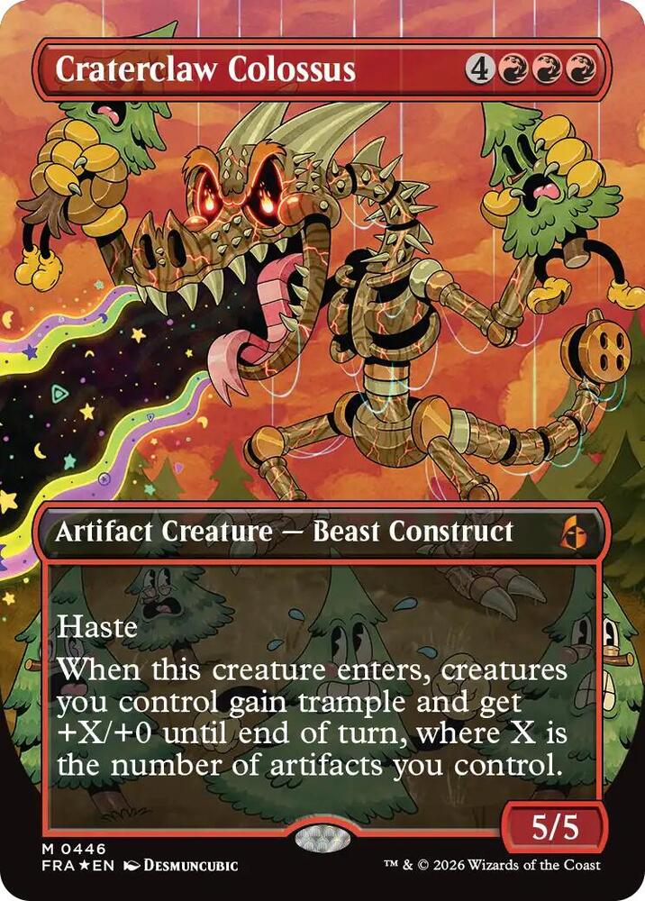 Craterclaw Colossus (Borderless) 446 card from Reality Fracture