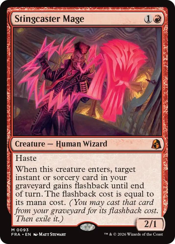Stingcaster Mage 93 card from Reality Fracture