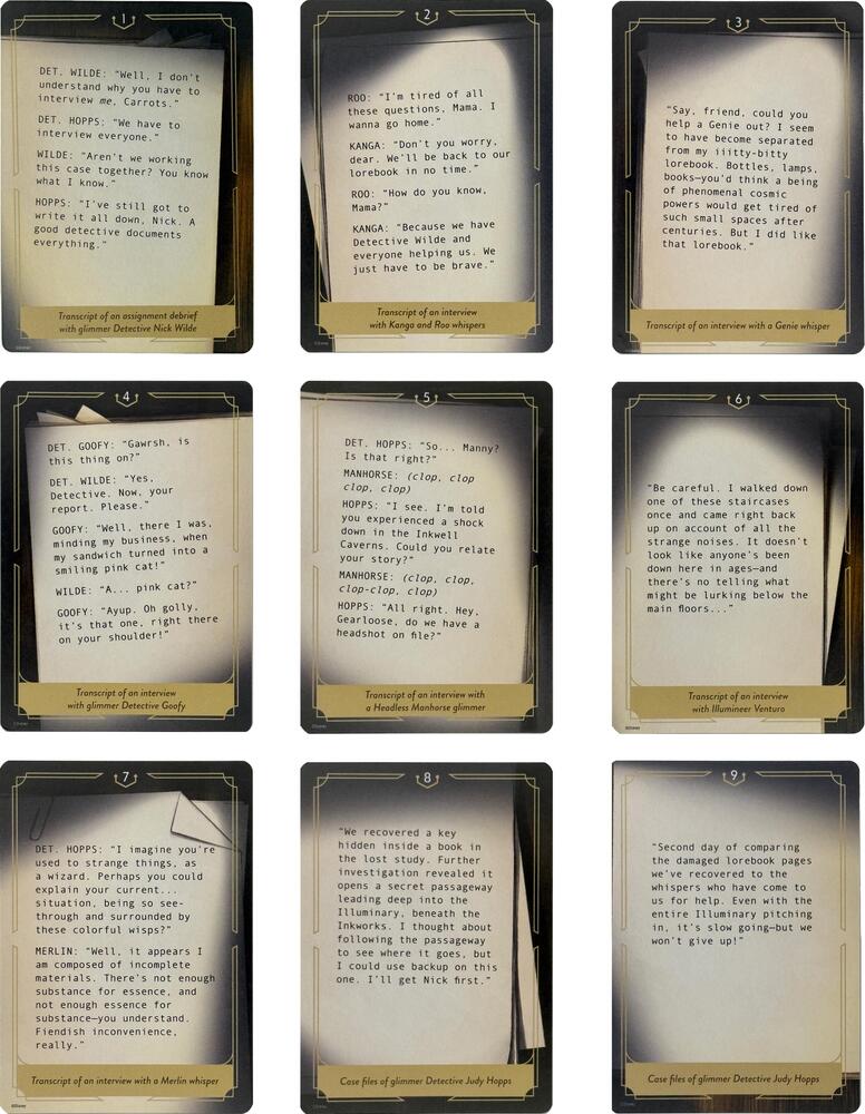Whispers in the Well Case File Cards (Set of 18) card from Whispers in the Well