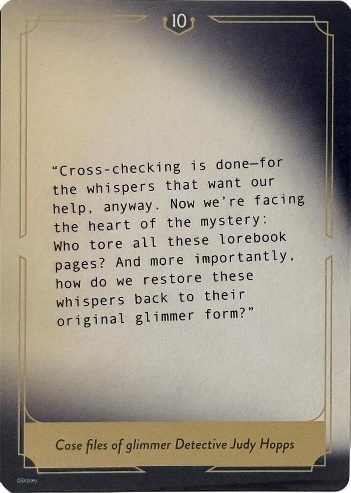 Whispers in the Well Case File Cards (10 of 18) card from Whispers in the Well