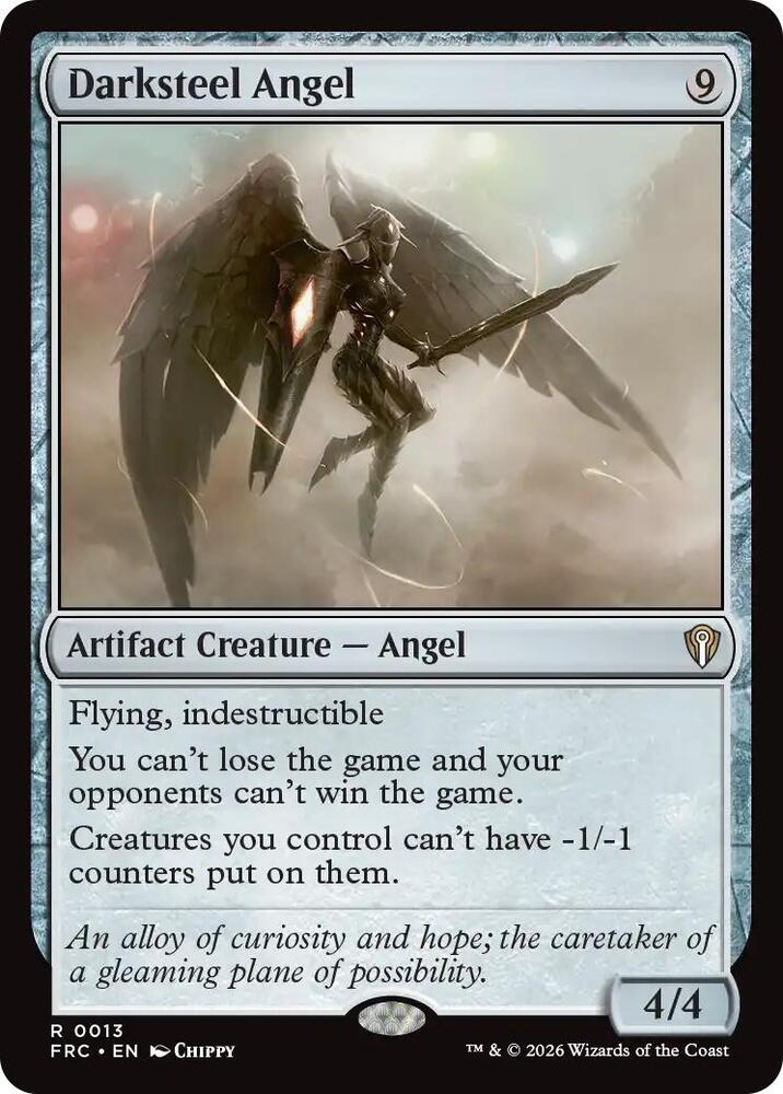 Darksteel Angel 13 card from Commander: Reality Fracture