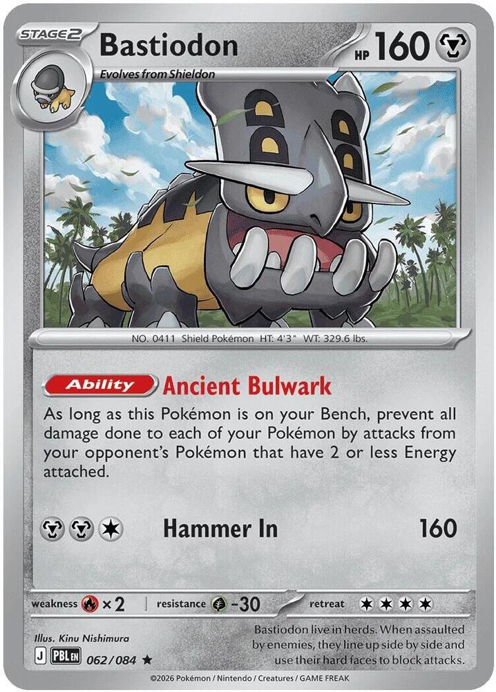 Bastiodon 062/084 card from Deck Exclusives