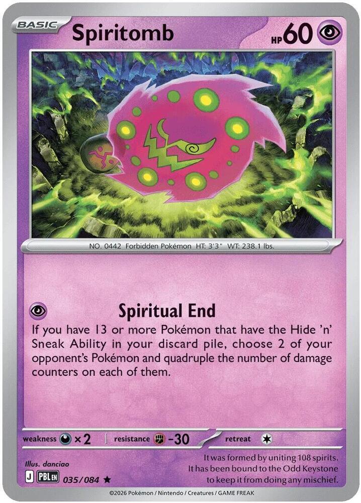 Spiritomb 035/084 card from Deck Exclusives
