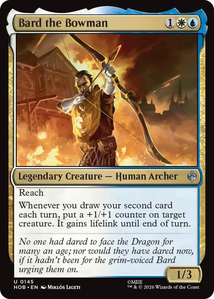Bard the Bowman 145 card from The Hobbit