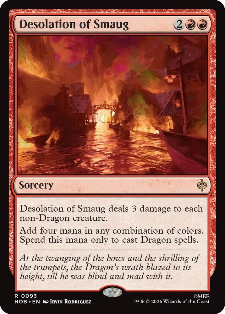 Desolation of Smaug 93 card from The Hobbit