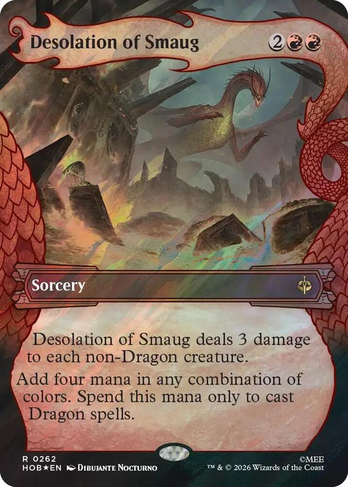 Desolation of Smaug (Showcase) (Surge Foil) 262 card from The Hobbit
