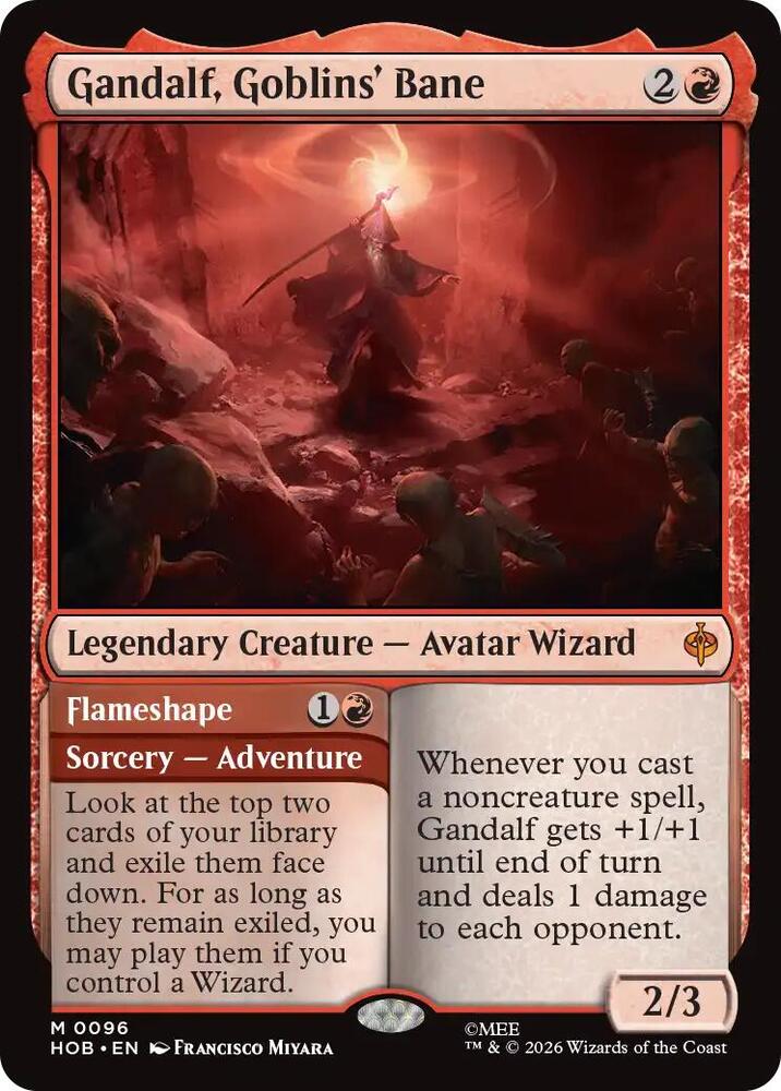 Gandalf, Goblins' Bane 96 card from The Hobbit