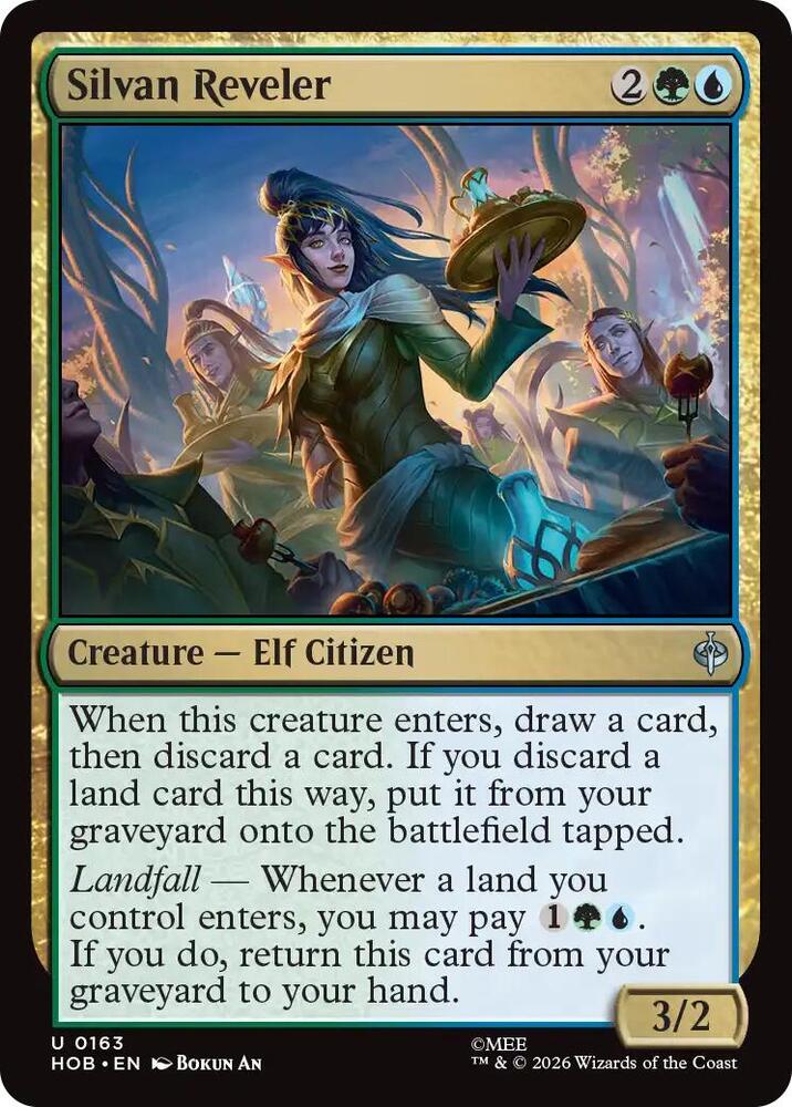 Silvan Reveler 163 card from The Hobbit