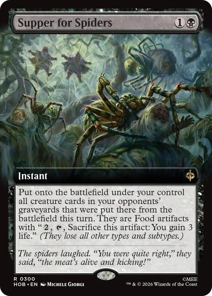 Supper for Spiders (Extended Art) 300 card from The Hobbit