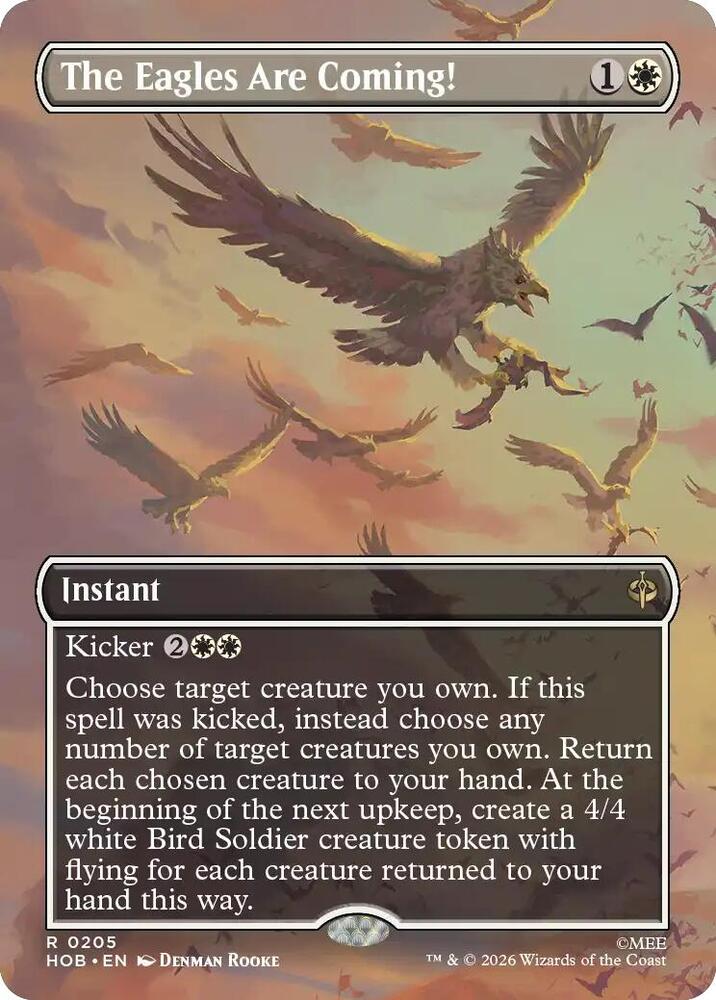 The Eagles Are Coming! (Borderless) 205 card from The Hobbit