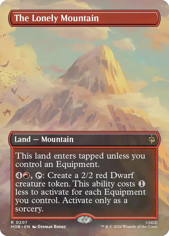 The Lonely Mountain (Borderless) 207 card from The Hobbit
