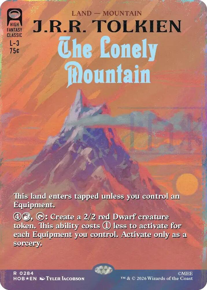 The Lonely Mountain (Borderless) (Surge Foil) 248 card from The Hobbit