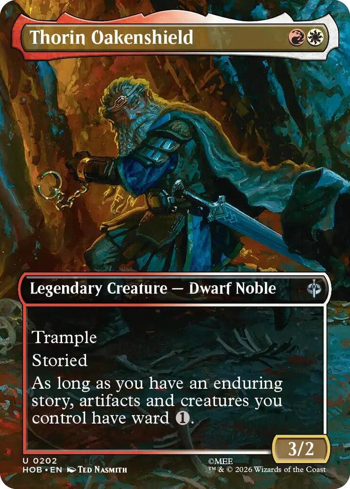 Thorin Oakenshield (Borderless) 202 card from The Hobbit