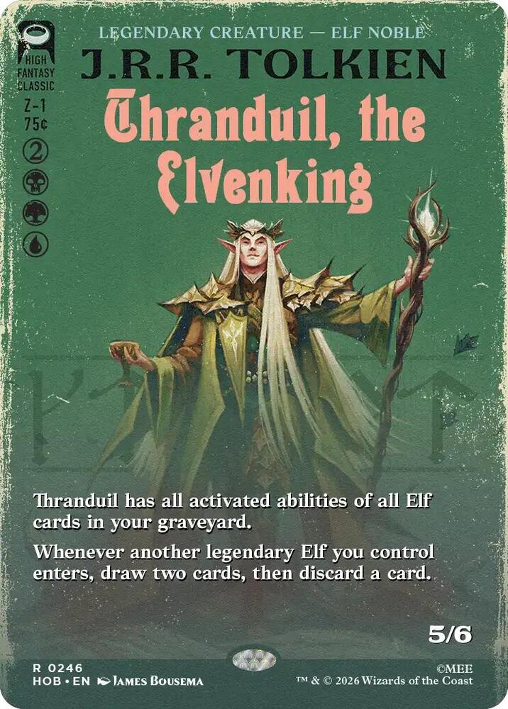 Thranduil, the Elvenking (Borderless) 246 card from The Hobbit