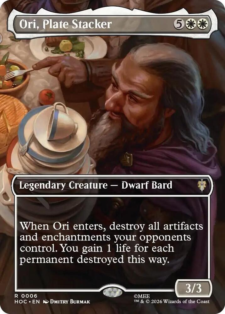 Ori, Plate Stacker (Borderless) 6 card from The Hobbit: Eternal-Legal
