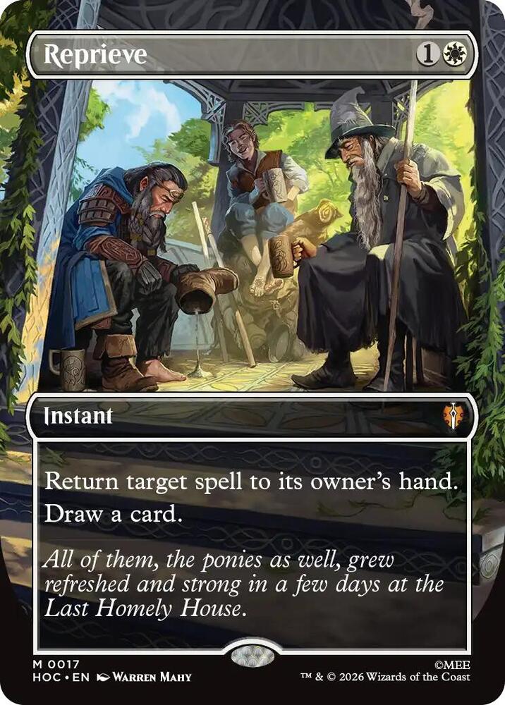 Reprieve (Borderless) 17 card from The Hobbit: Eternal-Legal