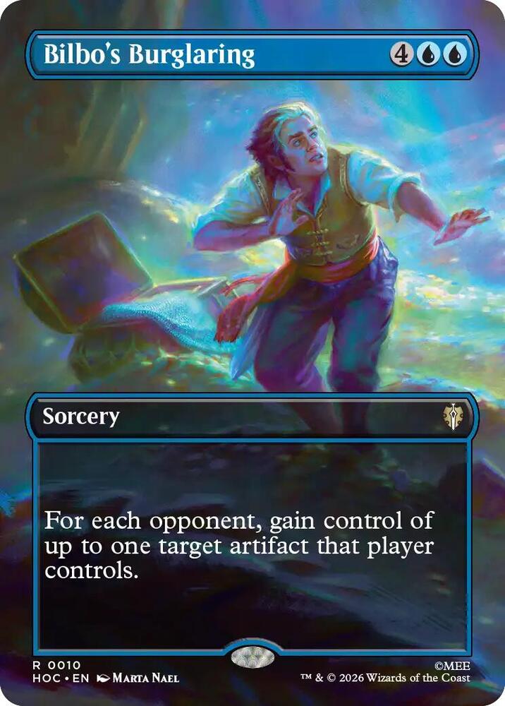 Bilbo's Burglaring (Borderless) 10 card from The Hobbit: Eternal-Legal