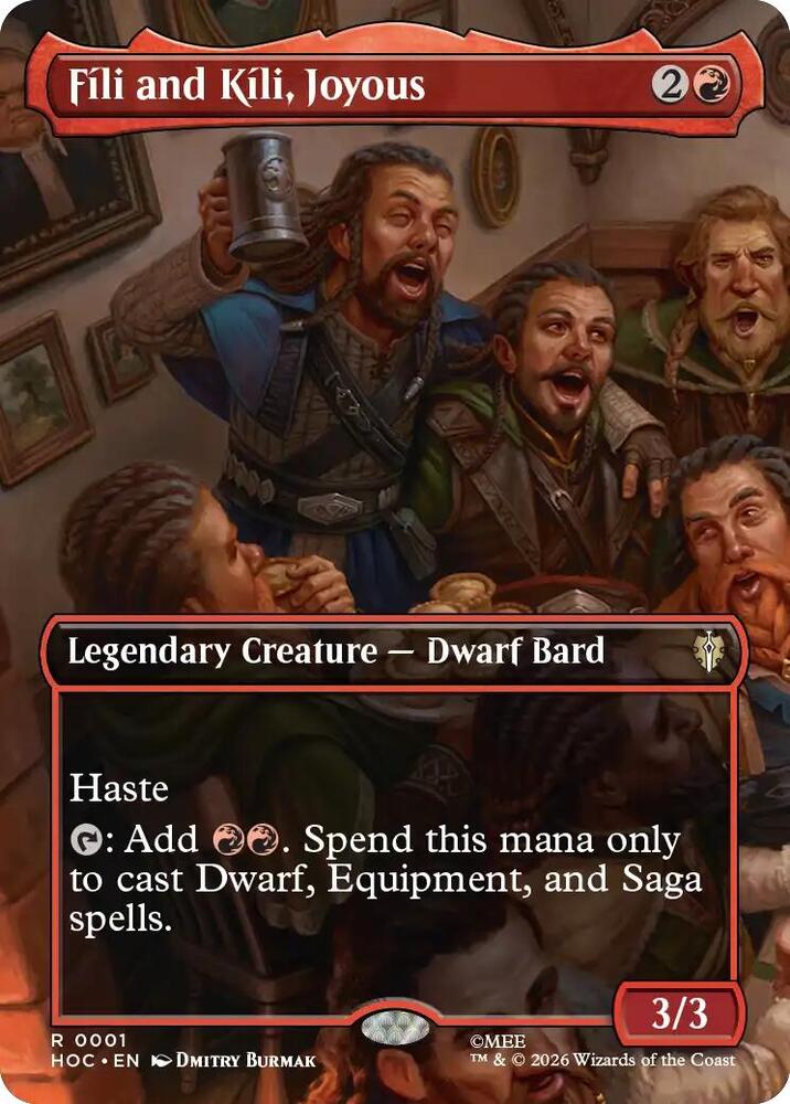 Fili and Kili, Joyous (Borderless) 1 card from The Hobbit: Eternal-Legal