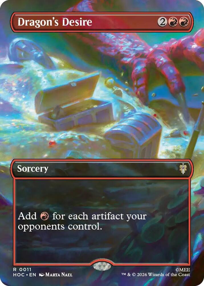 Dragon's Desire (Borderless) 11 card from The Hobbit: Eternal-Legal