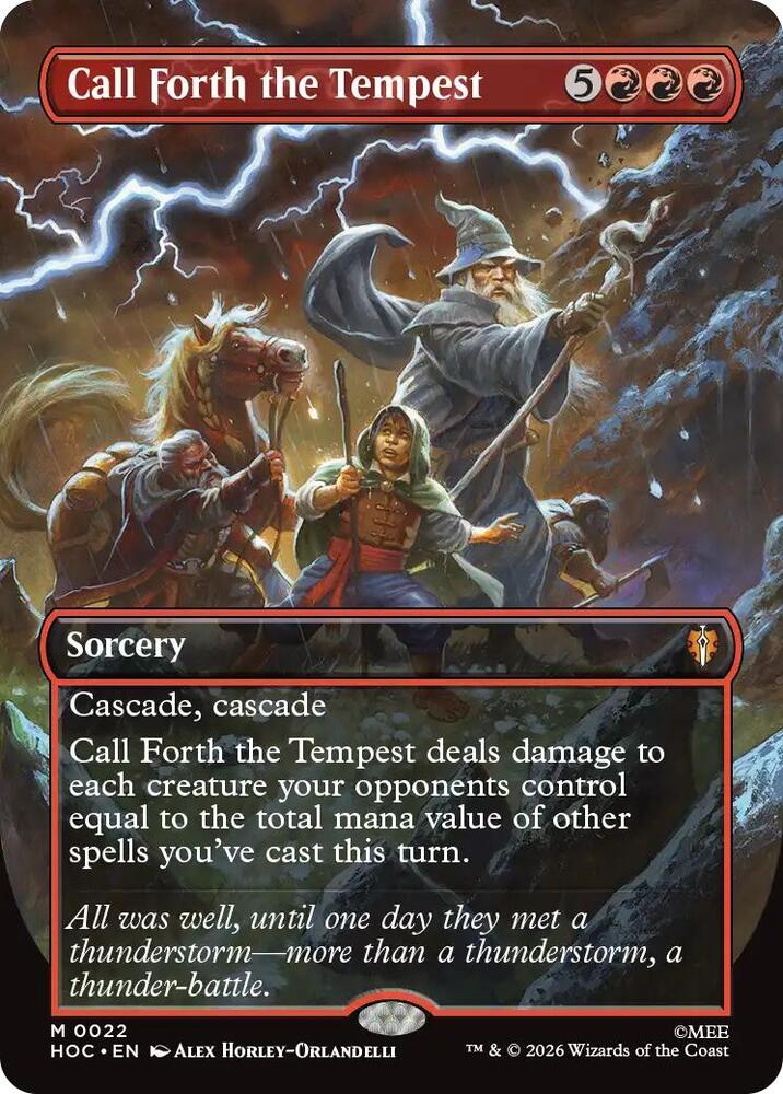 Call Forth the Tempest (Borderless) 22 card from The Hobbit: Eternal-Legal