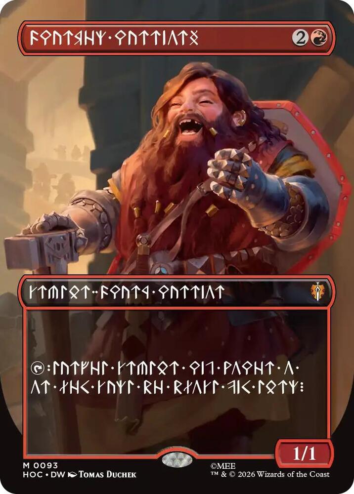 Dwarven Warriors (Borderless) (Dwarvish) 93 card from The Hobbit: Eternal-Legal