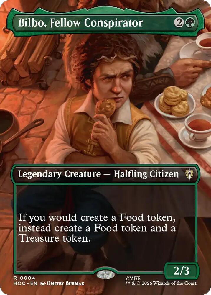 Bilbo, Fellow Conspirator (Borderless) 4 card from The Hobbit: Eternal-Legal