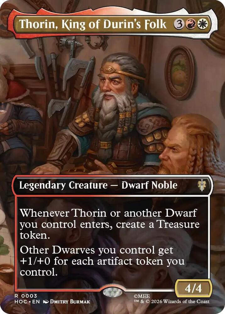 Thorin, King of Durin's Folk (Borderless) 3 card from The Hobbit: Eternal-Legal