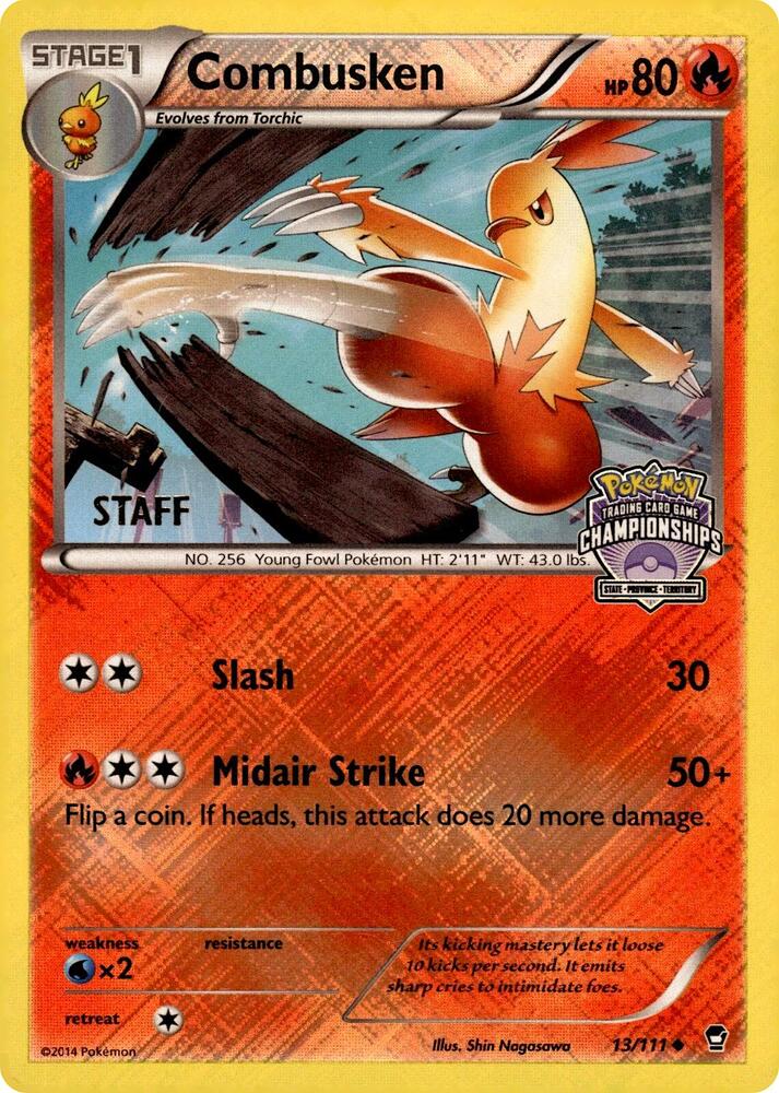 Combusken (State Championships) [Staff] 13/111 card from League & Championship Cards