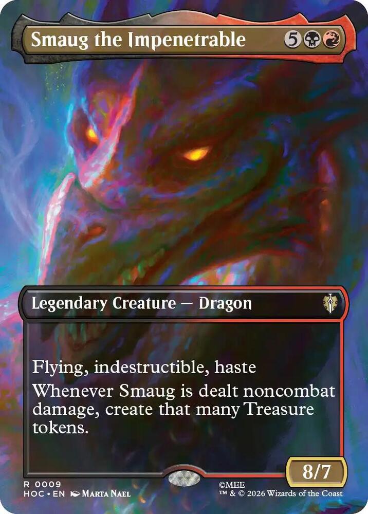 Smaug the Impenetrable (Borderless) 9 card from The Hobbit: Eternal-Legal